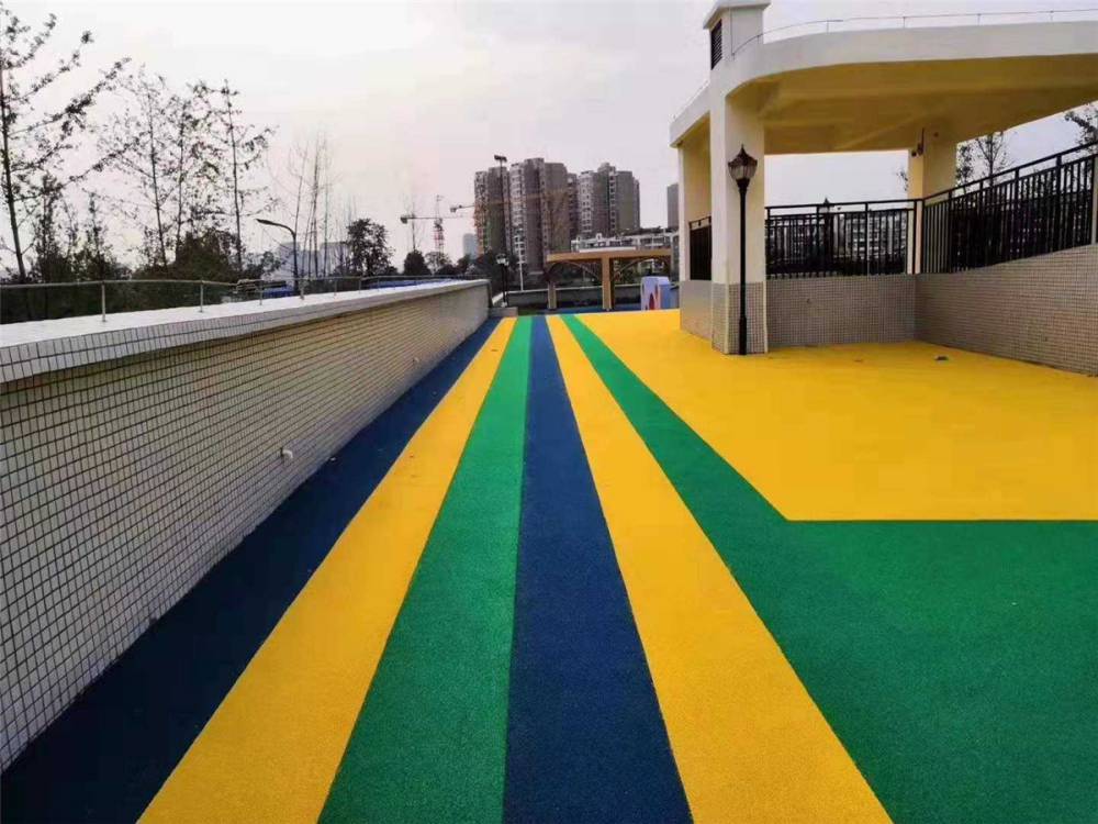 杭州操场塑胶跑道 小区公园步道 塑胶跑道材料直销